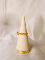 Anel dourado bolas de Viana