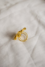 Anel dourado Flor Grande