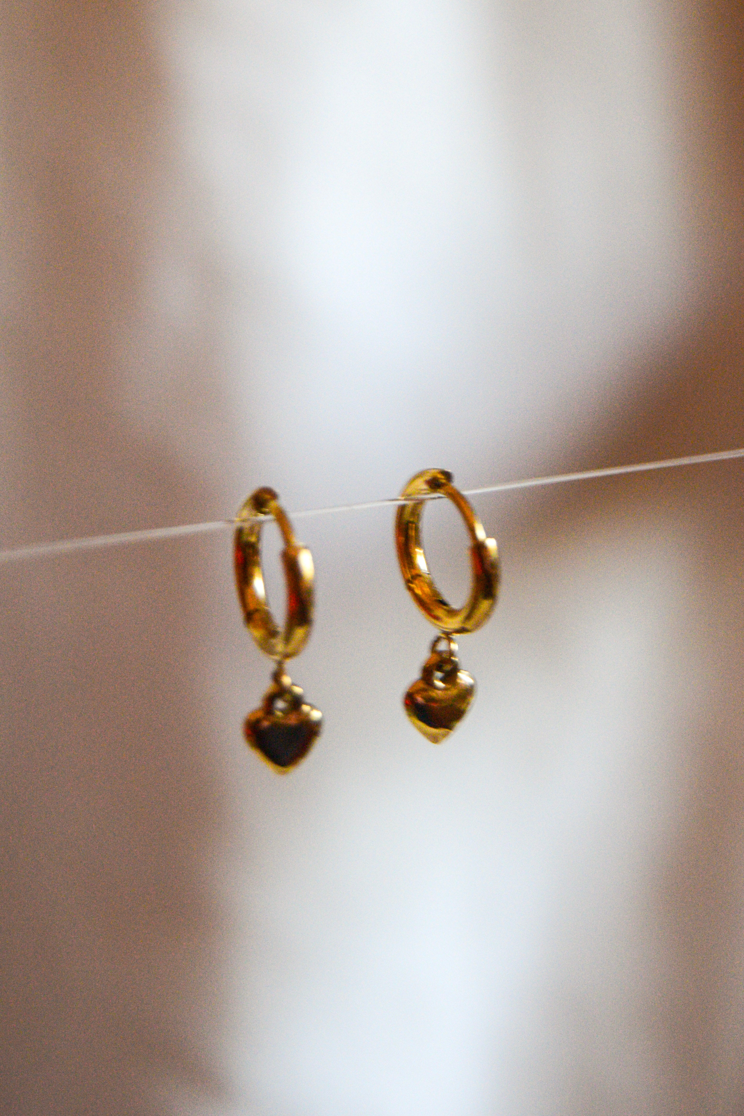 Argolas com corações