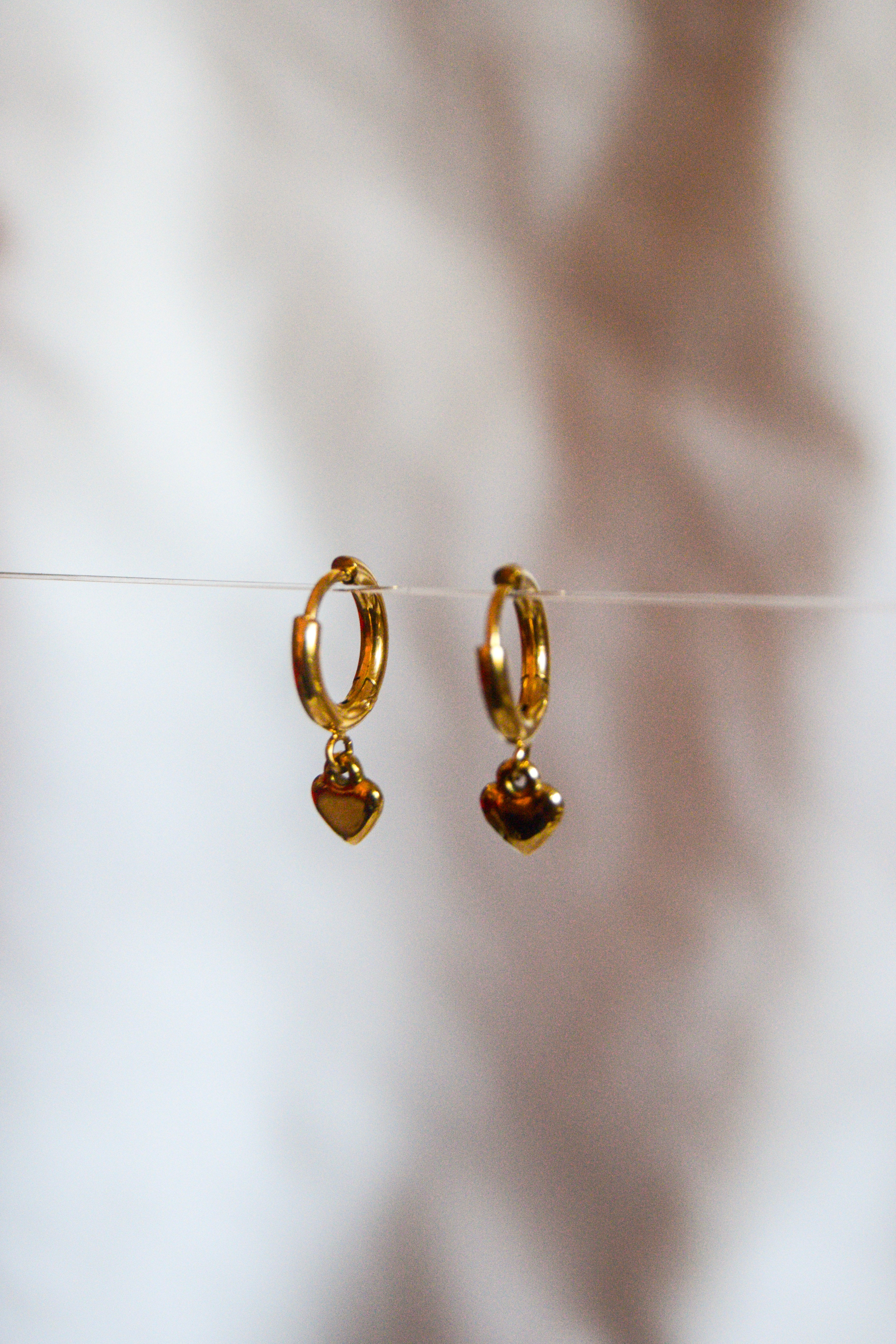 Argolas com corações