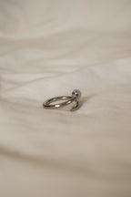 Anel prateado prego