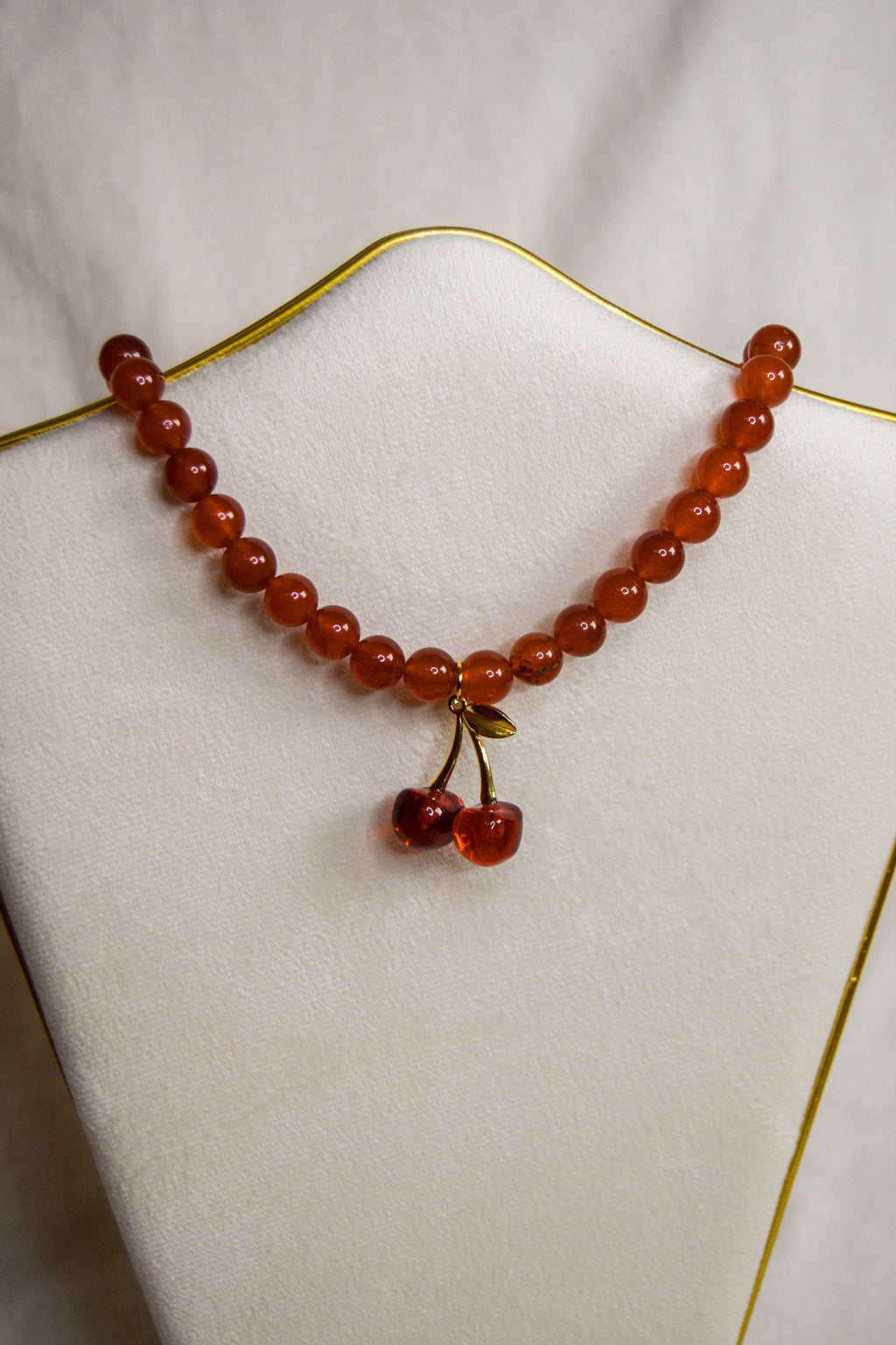 Bubble necklace cereja