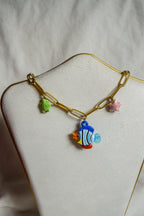 Charm necklace peixe
