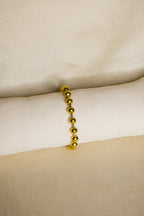 Pulseira dourada bolas grandes