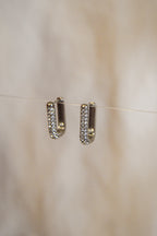 Argolas retangulares brilhantes