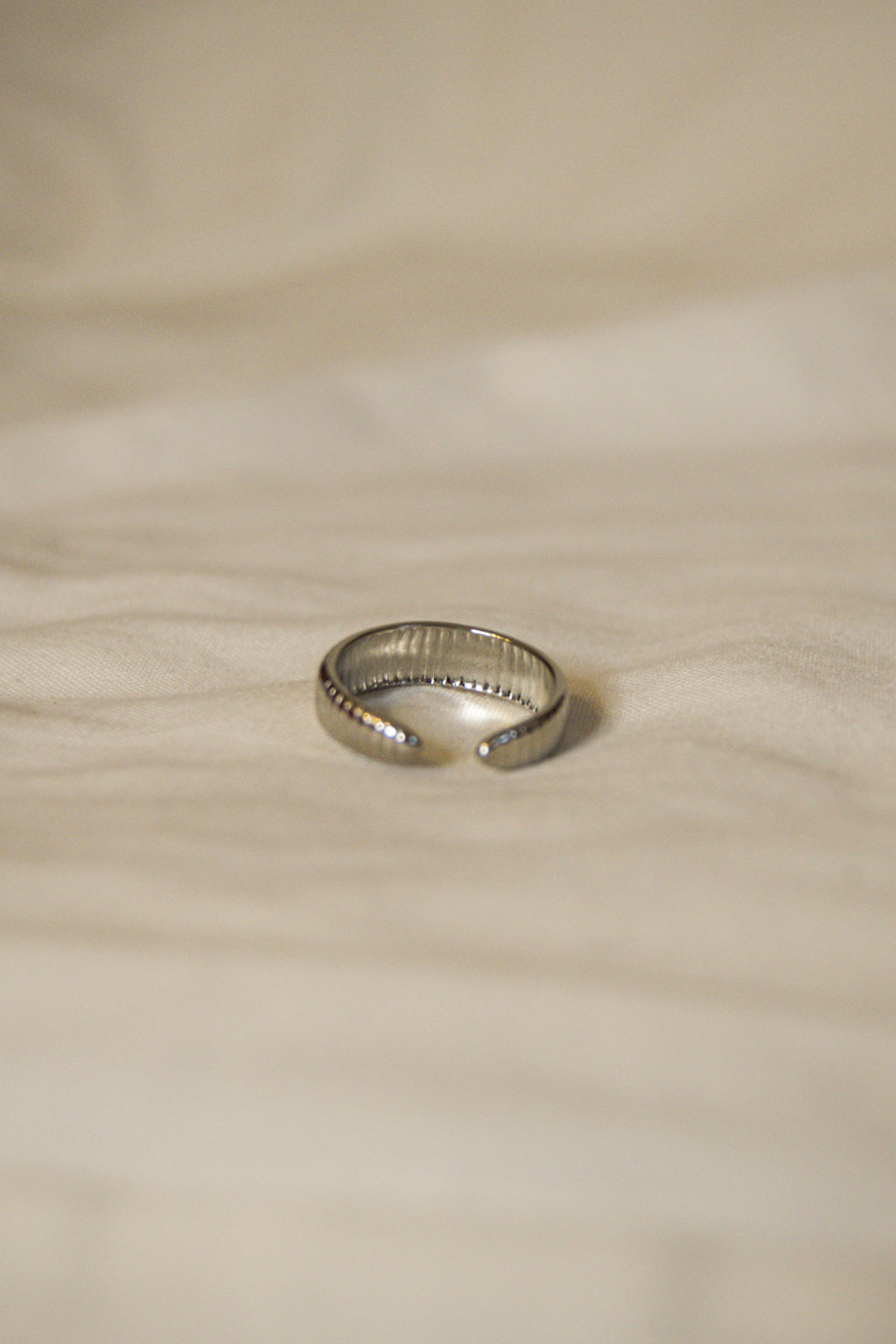 Anel prateado listas