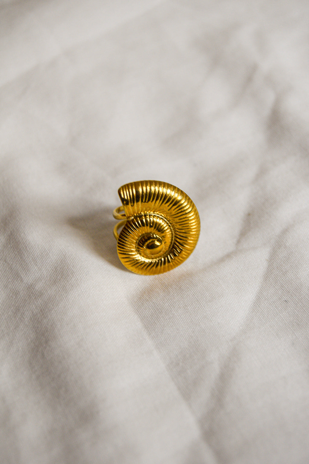 Anel dourado Concha Grande