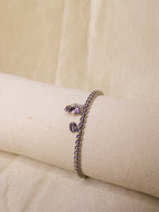 Pulseira prateada tigre