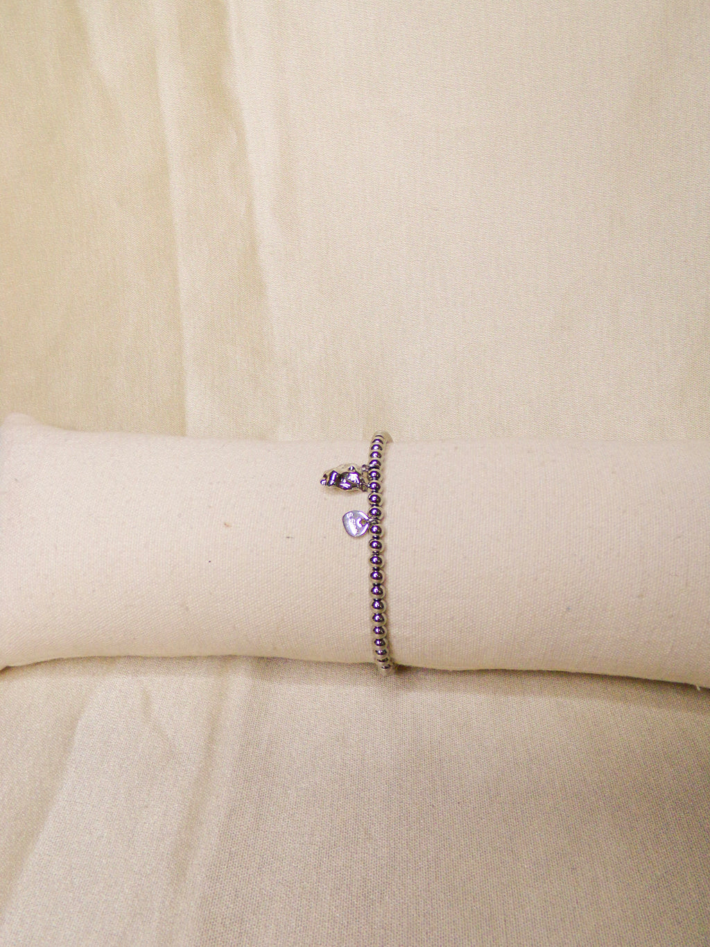 Pulseira prateada tigre