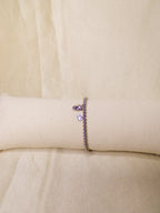 Pulseira prateada tigre