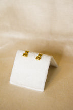 Brincos dourados ursinhos