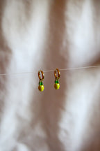 Argolas douradas abacaxi