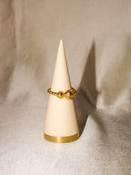 Anel dourado bolas de Viana