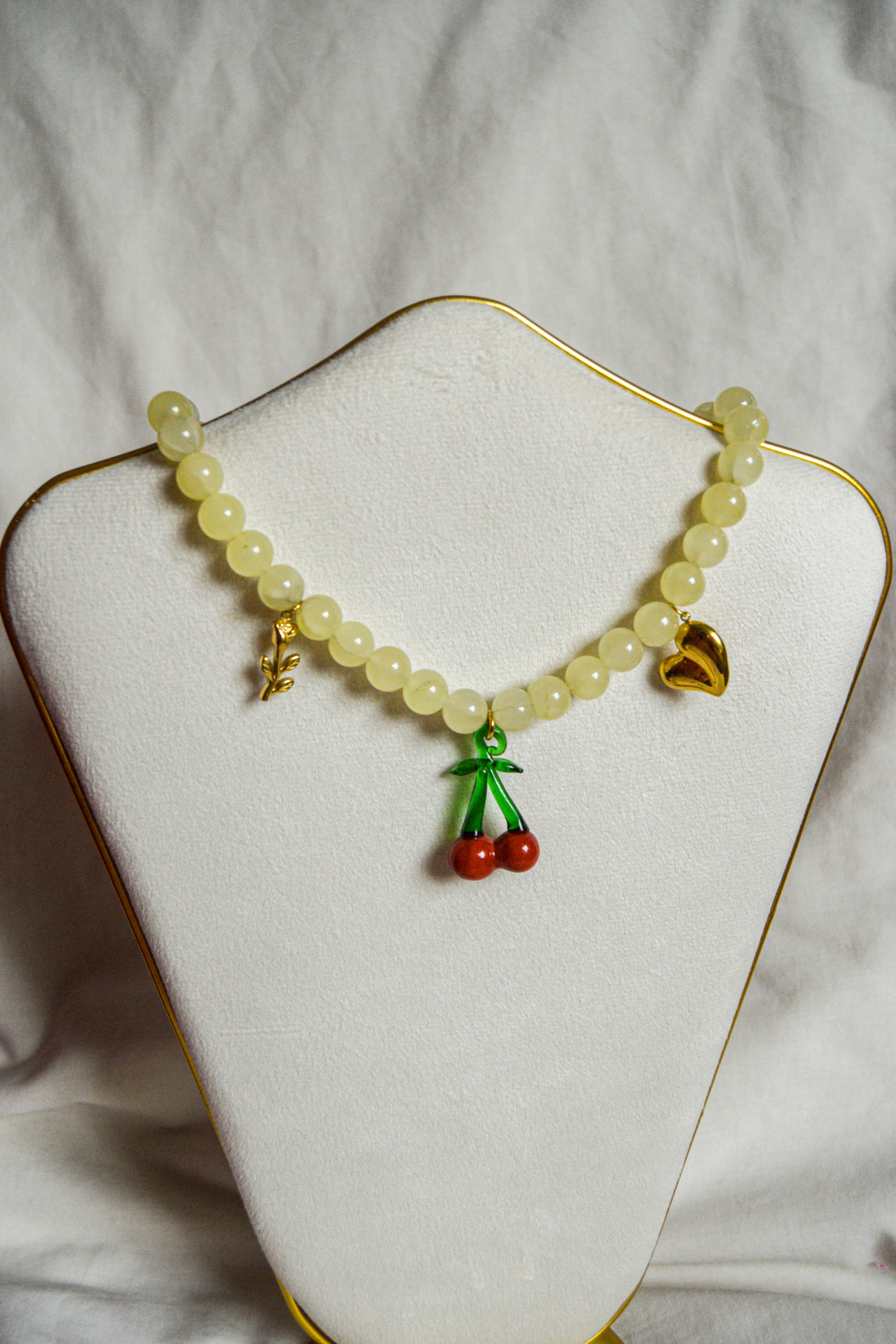 Bubble necklace amarelo