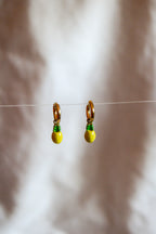 Argolas douradas abacaxi