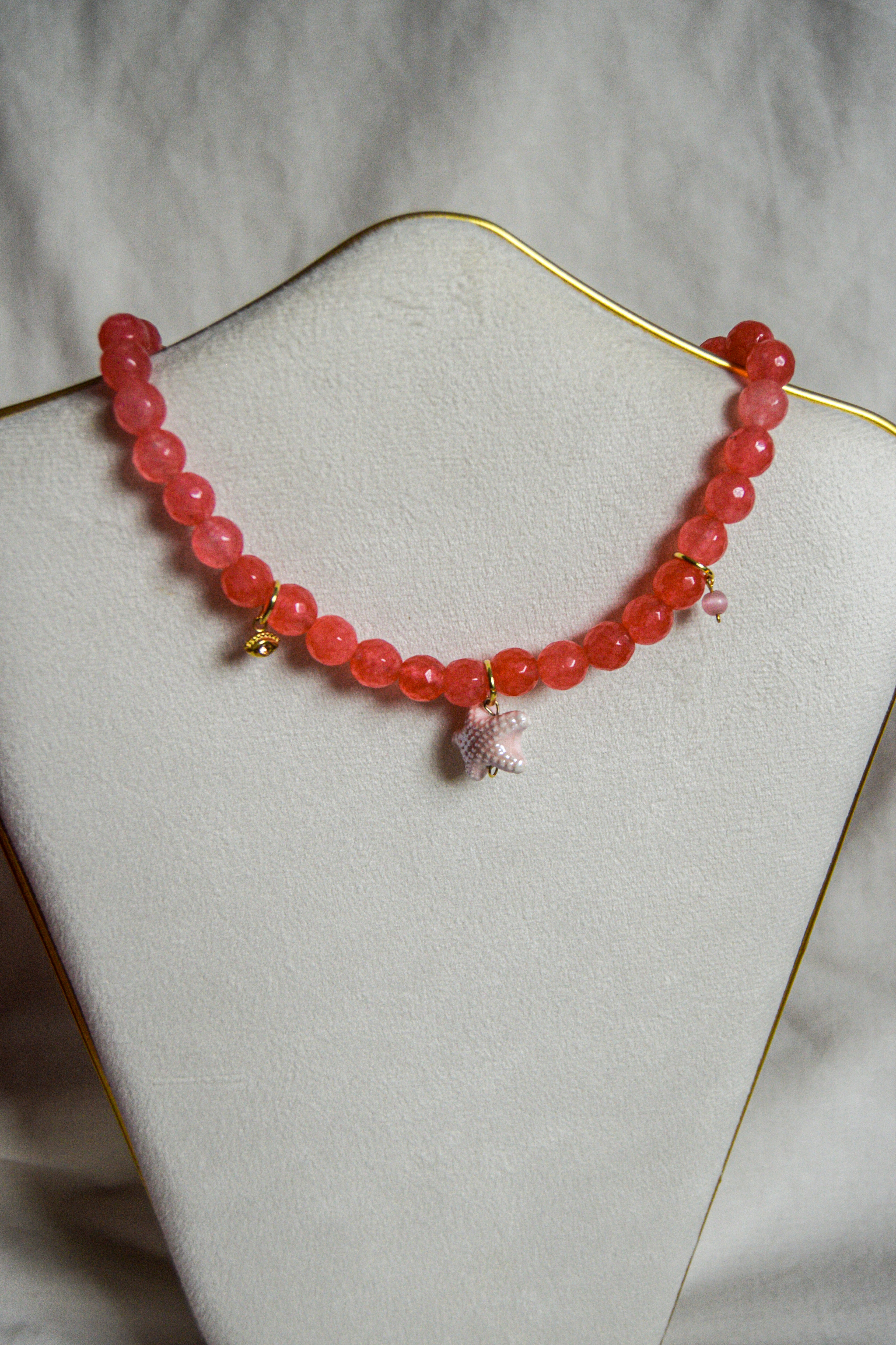 Bubble necklace rosa